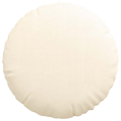 Sitzkissen 2 pcs Creme Ø 80 cm Cordstoff