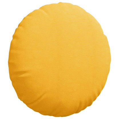 vidaXL Sitzkissen 2 pcs Helles Gelb Ø 80 cm Cordstoff