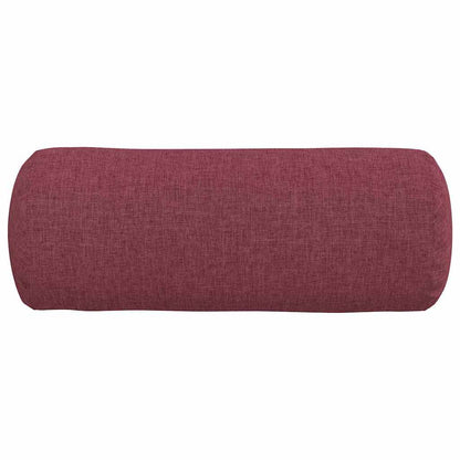 vidaXL Bolsterkissen 2 Stück Weinrot Ø 15 x 40 cm Stoff