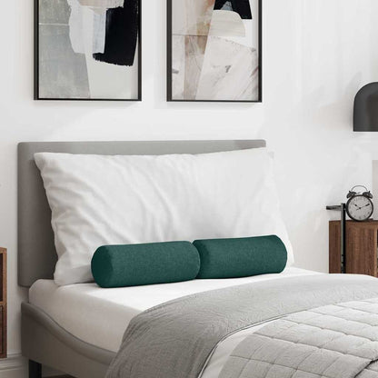 Bolsterkissen 2 Stück Dunkelgrün Ø 15 x 40 cm Stoff