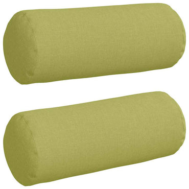 vidaXL Bolsterkissen 2 Stück Hellgrün Ø 15 x 40 cm Stoff