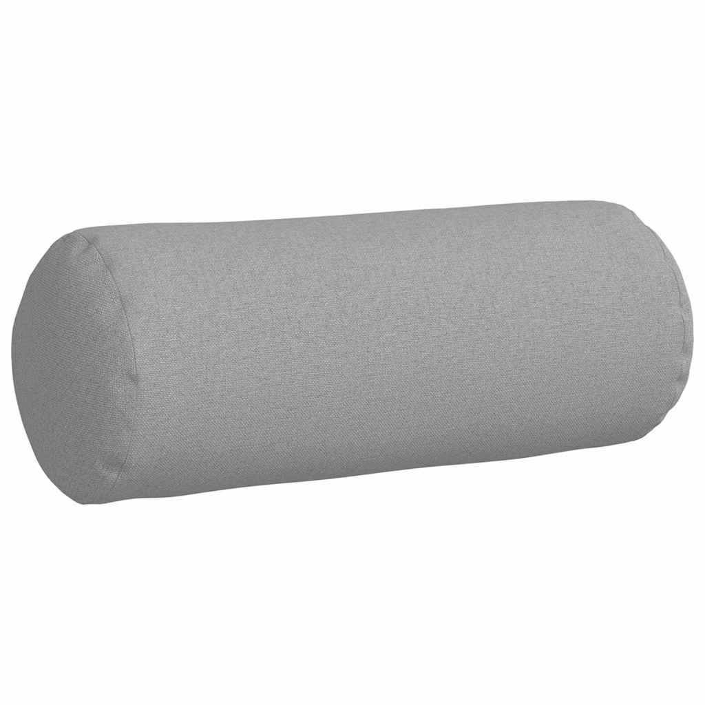 vidaXL Bolsterkissen 2 Stück Wolkengrau Ø 15 x 40 cm Stoff