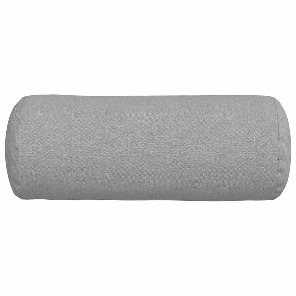 vidaXL Bolsterkissen 2 Stück Wolkengrau Ø 15 x 40 cm Stoff