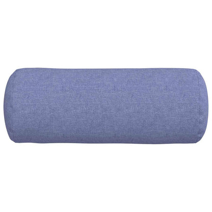 vidaXL Bolsterkissen 2 Stück Jeans blau Ø 15 x 40 cm Stoff