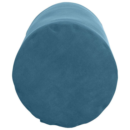 vidaXL Bolsterkissen 2 Stück Blau Ø 15 x 40 cm Cordstoff
