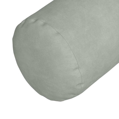 vidaXL Bolsterkissen 2 Stück Hellgrau Ø 15 x 40 cm Cordstoff