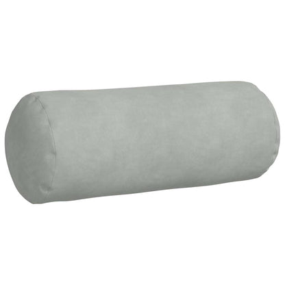 vidaXL Bolsterkissen 2 Stück Hellgrau Ø 15 x 40 cm Cordstoff
