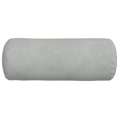 vidaXL Bolsterkissen 2 Stück Hellgrau Ø 15 x 40 cm Cordstoff
