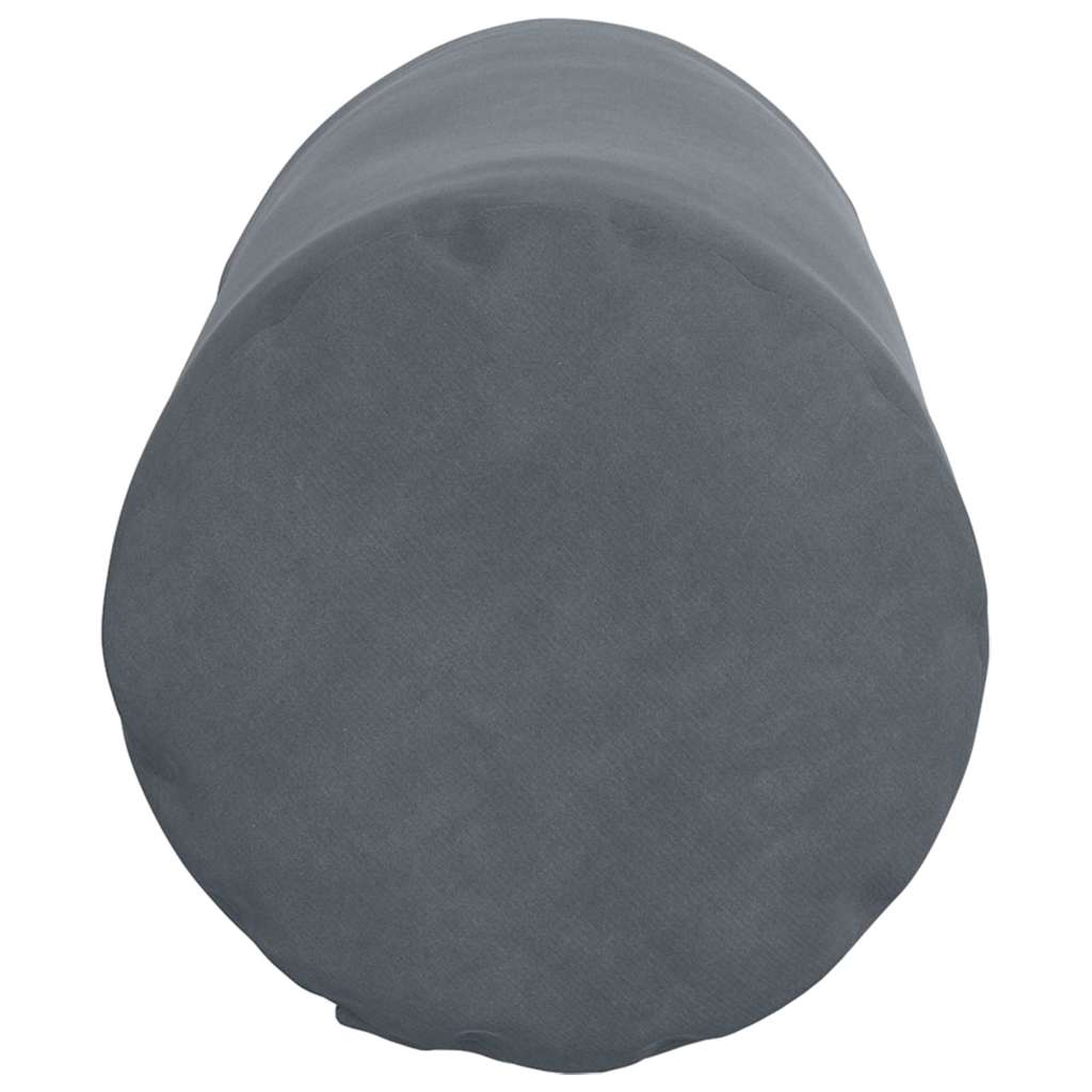 vidaXL Bolsterkissen 2 Stück Dunkelgrau Ø 15 x 40 cm Cordstoff