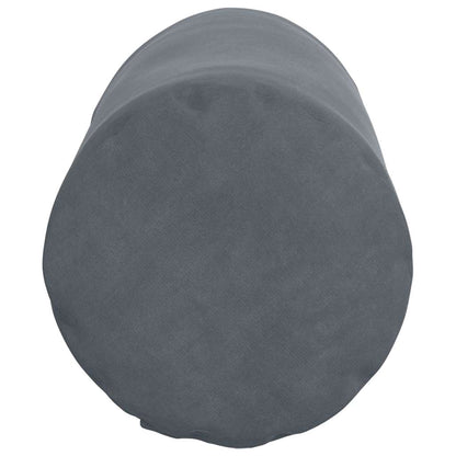 vidaXL Bolsterkissen 2 Stück Dunkelgrau Ø 15 x 40 cm Cordstoff