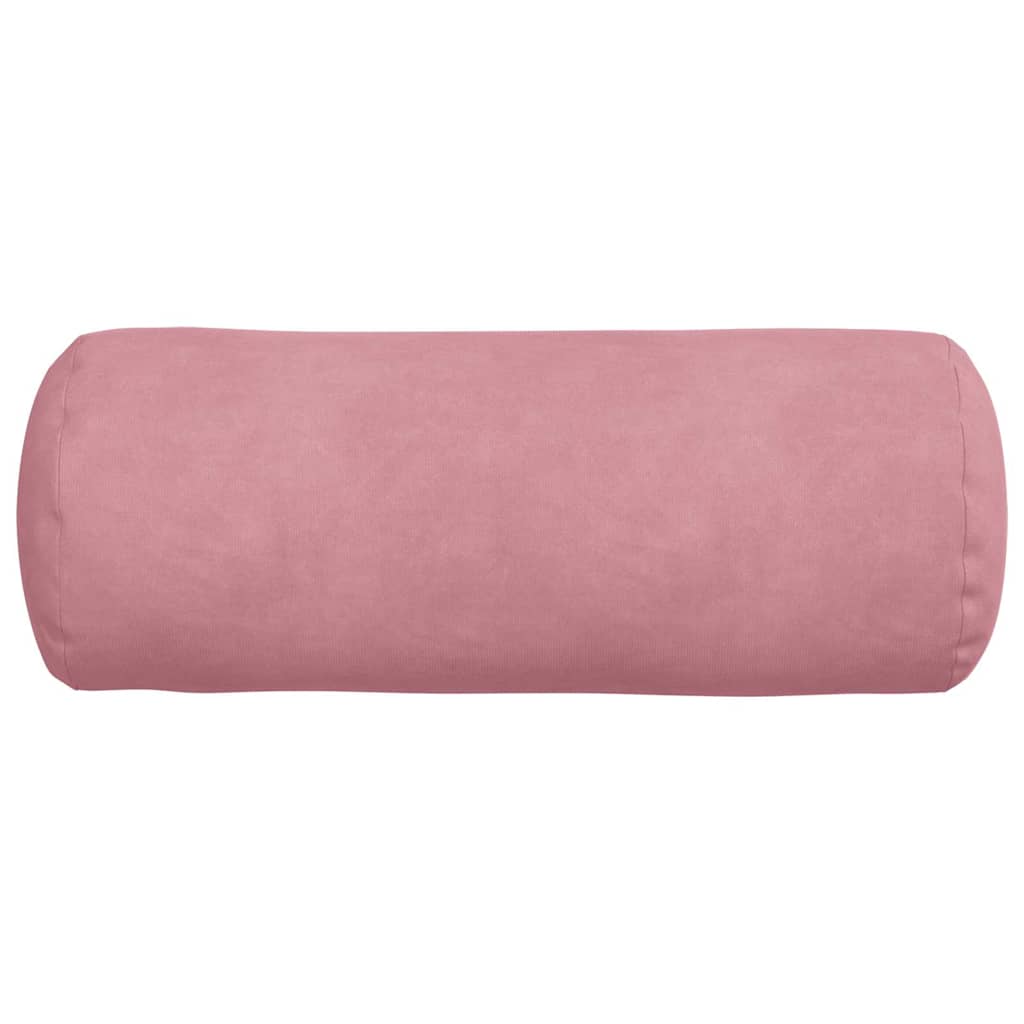 vidaXL Bolsterkissen 2 Stück Rosa Ø 15 x 40 cm Cordstoff