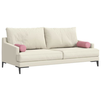 vidaXL Bolsterkissen 2 Stück Rosa Ø 15 x 40 cm Cordstoff