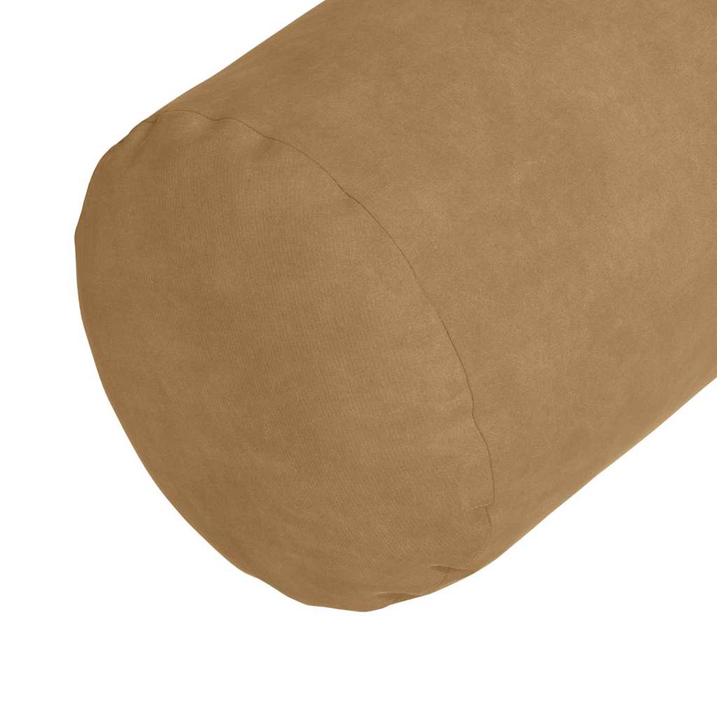 vidaXL Bolsterkissen 2 Stück Braun Ø 15 x 40 cm Cordstoff