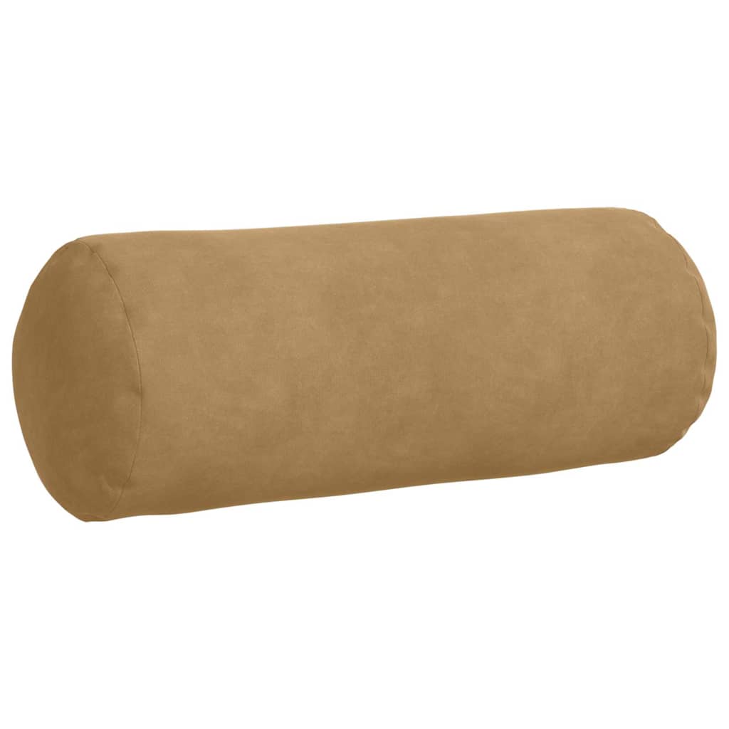 vidaXL Bolsterkissen 2 Stück Braun Ø 15 x 40 cm Cordstoff