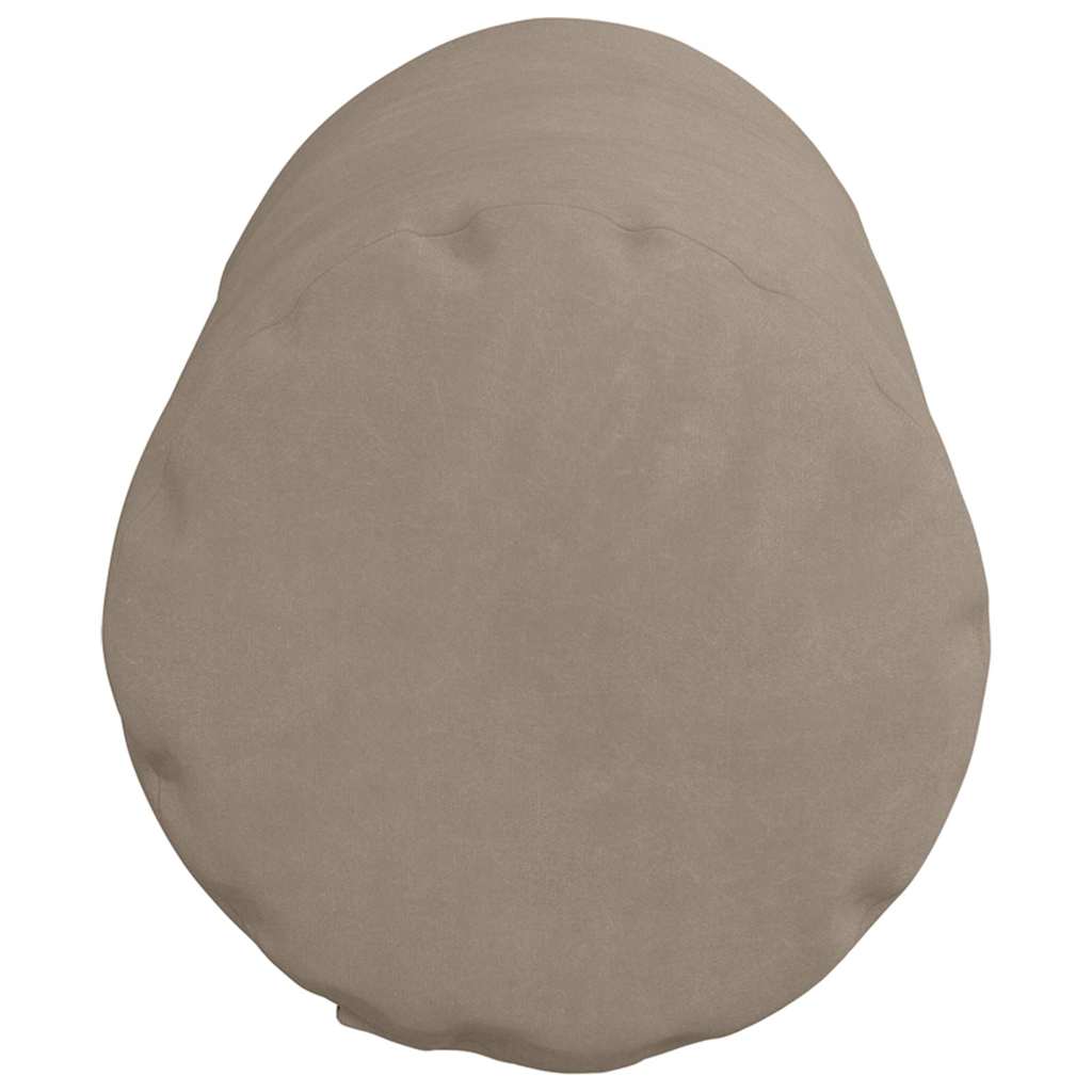 vidaXL Bolsterkissen 2 Stück Taupe Ø 15 x 40 cm Mikrofaserstoff