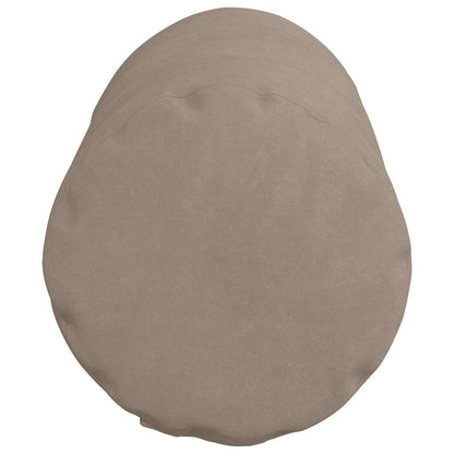vidaXL Bolsterkissen 2 Stück Taupe Ø 15 x 40 cm Mikrofaserstoff