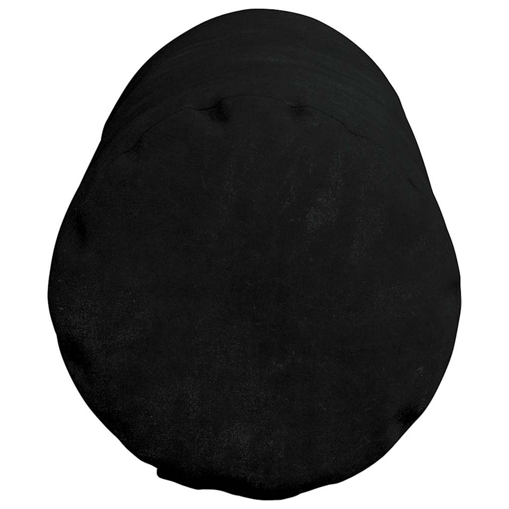 vidaXL Bolsterkissen 2 Stück Schwarz Ø 15 x 40 cm Mikrofaserstoff