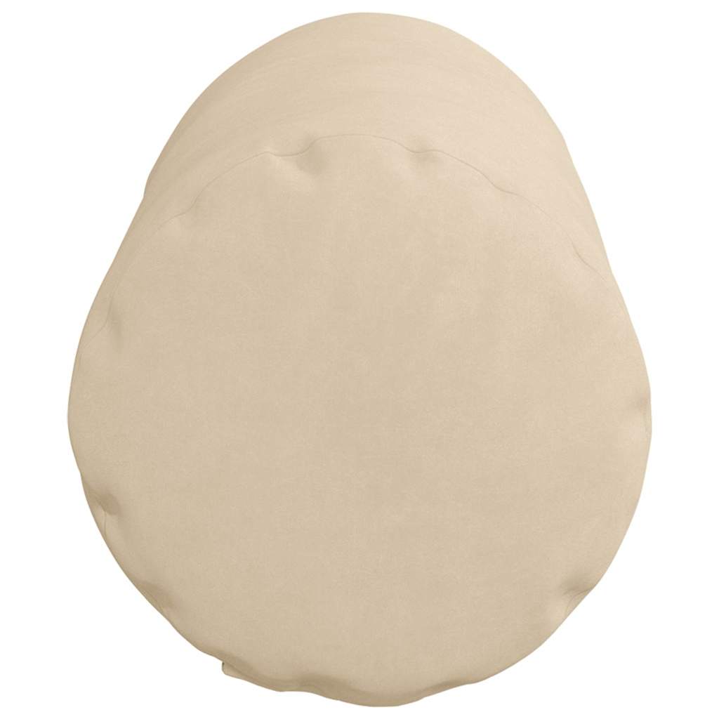 vidaXL Bolsterkissen 2 Stück Creme Ø 15 x 40 cm Mikrofaserstoff