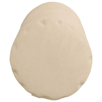 vidaXL Bolsterkissen 2 Stück Creme Ø 15 x 40 cm Mikrofaserstoff