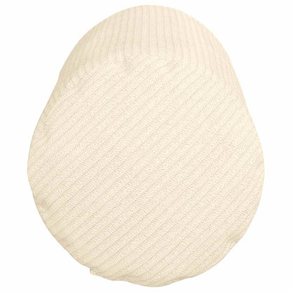 vidaXL Bolsterkissen 2 Stück Creme Ø 15 x 40 cm Cordstoff