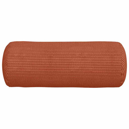 Bolsterkissen 2 Stück Rot-Orange Ø 15 x 40 cm Cordstoff