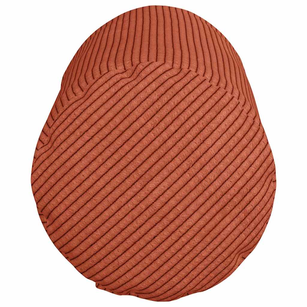 Bolsterkissen 2 Stück Rot-Orange Ø 15 x 40 cm Cordstoff