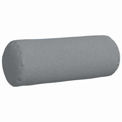 vidaXL Bolsterkissen 2 Stück Hellgrau Ø 25 x 70 cm Stoff
