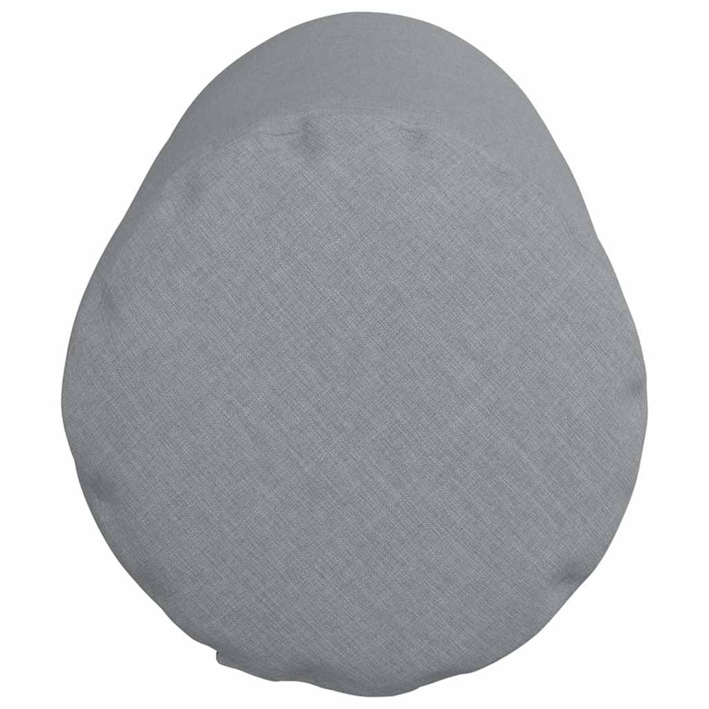 vidaXL Bolsterkissen 2 Stück Hellgrau Ø 25 x 70 cm Stoff