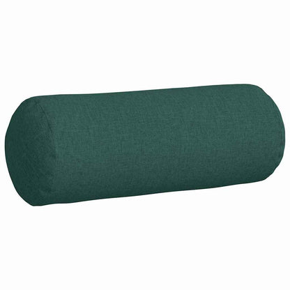 vidaXL Bolsterkissen 2 Stück Dunkelgrün Ø 25 x 70 cm Stoff
