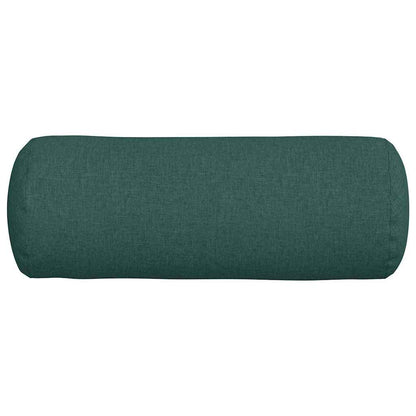 vidaXL Bolsterkissen 2 Stück Dunkelgrün Ø 25 x 70 cm Stoff