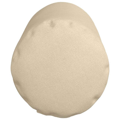 Bolsterkissen 2 Stück Creme Ø 25 x 70 cm Stoff