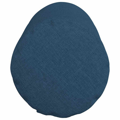 vidaXL Bolsterkissen 2 Stück Blau Ø 25 x 70 cm Stoff