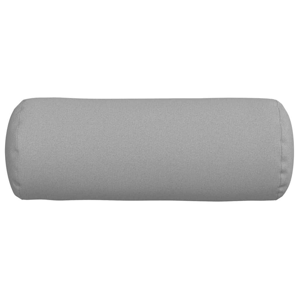 vidaXL Bolsterkissen 2 Stück Wolkengrau Ø 25 x 70 cm Stoff