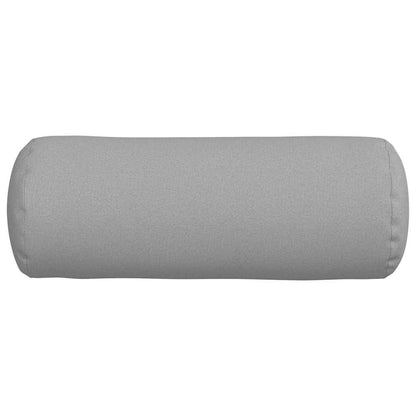 vidaXL Bolsterkissen 2 Stück Wolkengrau Ø 25 x 70 cm Stoff