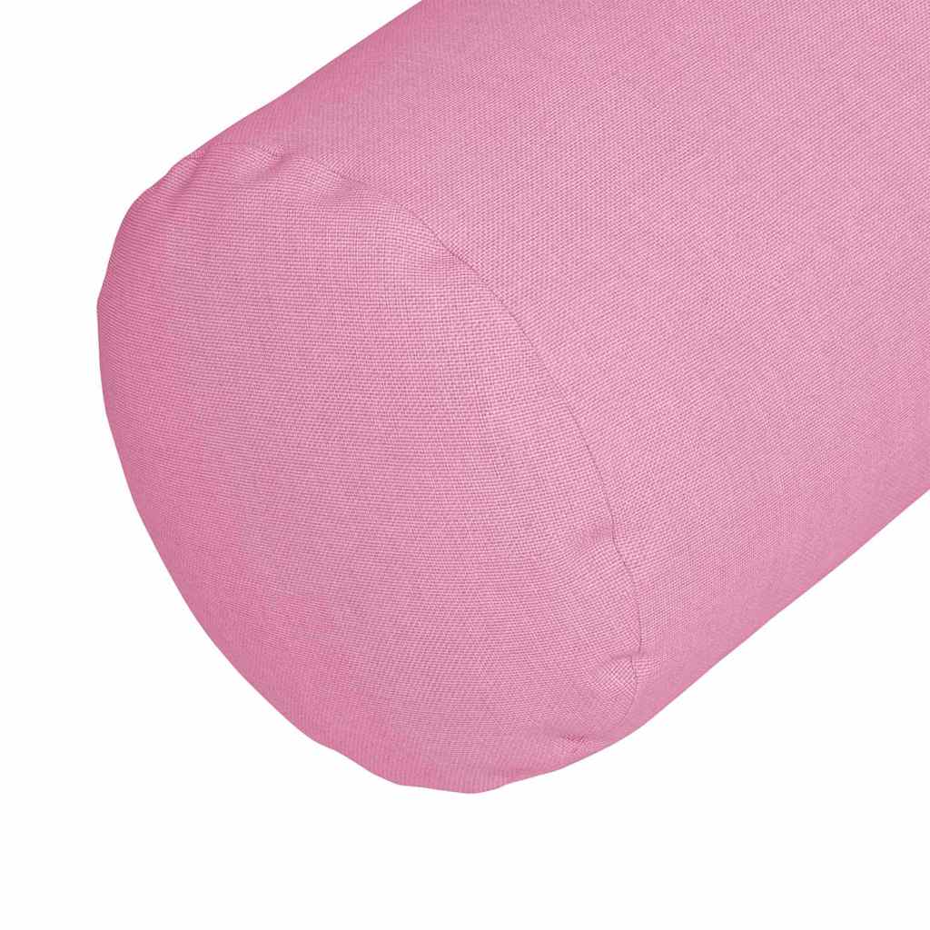 vidaXL Bolsterkissen 2 Stück Rosa Ø 25 x 70 cm Stoff