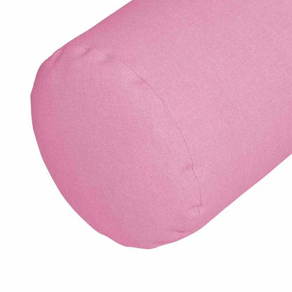 vidaXL Bolsterkissen 2 Stück Rosa Ø 25 x 70 cm Stoff