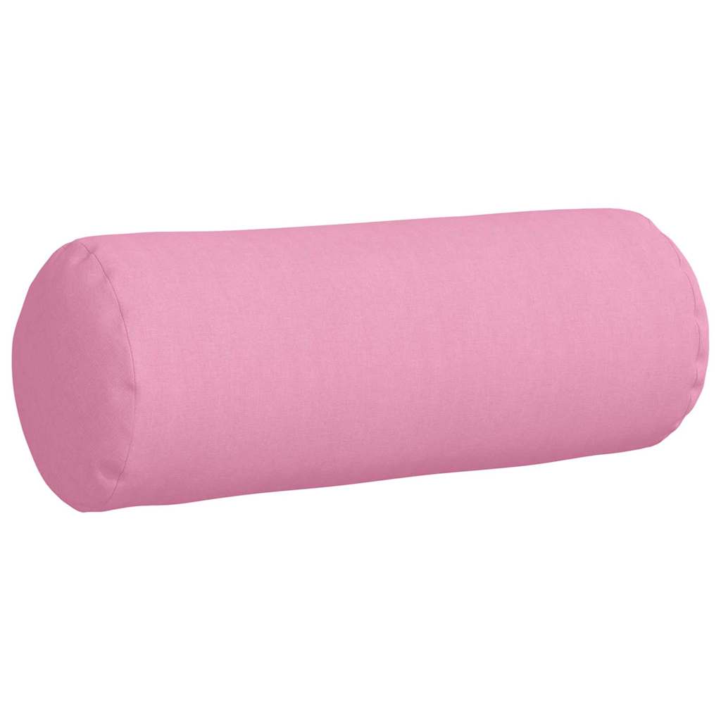 vidaXL Bolsterkissen 2 Stück Rosa Ø 25 x 70 cm Stoff