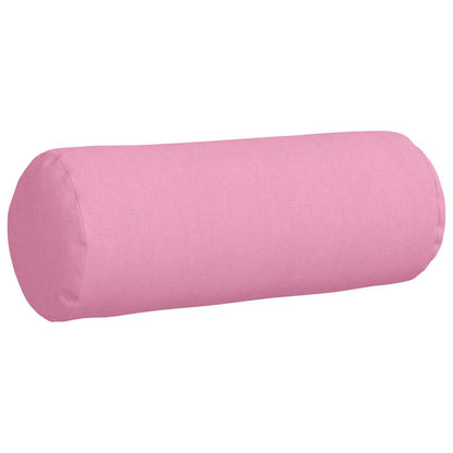 vidaXL Bolsterkissen 2 Stück Rosa Ø 25 x 70 cm Stoff
