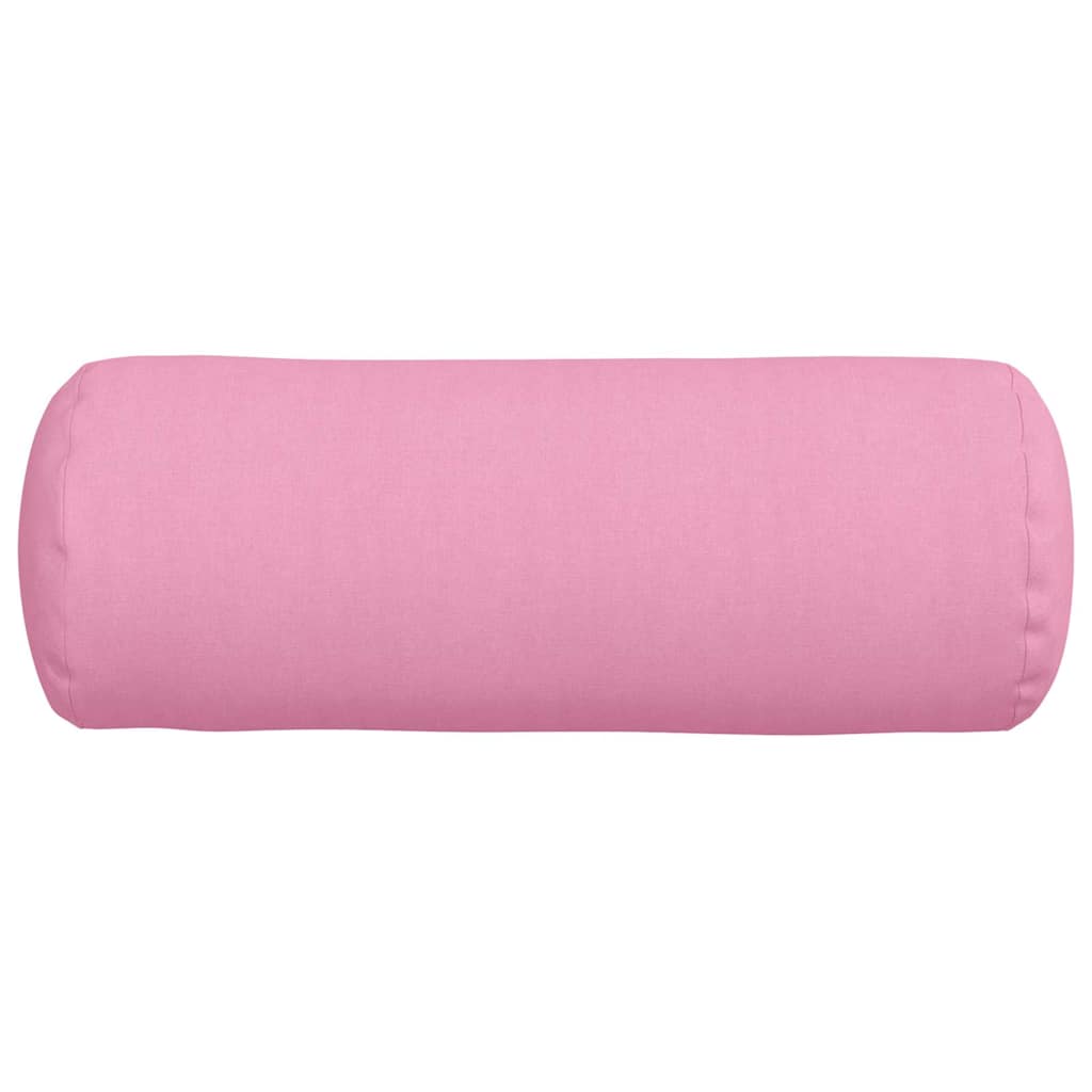 vidaXL Bolsterkissen 2 Stück Rosa Ø 25 x 70 cm Stoff