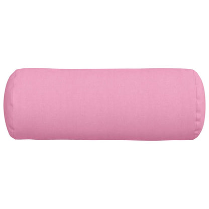 vidaXL Bolsterkissen 2 Stück Rosa Ø 25 x 70 cm Stoff