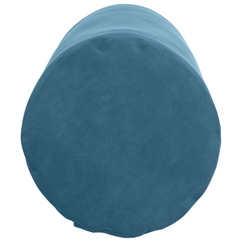 vidaXL Bolsterkissen 2 Stück Blau Ø 25 x 70 cm Cordstoff