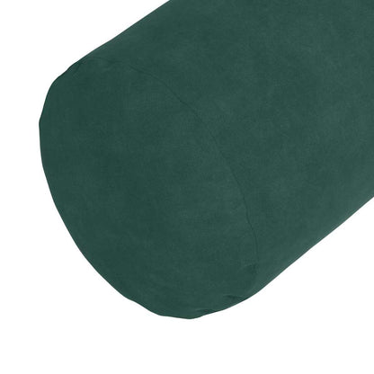 vidaXL Bolsterkissen 2 Stück Dunkelgrün Ø 25 x 70 cm Cordstoff