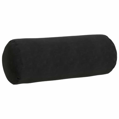 vidaXL Bolsterkissen 2 Stück Schwarz Ø 25 x 70 cm Cordstoff