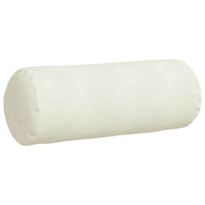 vidaXL Bolsterkissen 2 Stück Creme Ø 25 x 70 cm Cordstoff