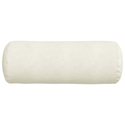 vidaXL Bolsterkissen 2 Stück Creme Ø 25 x 70 cm Cordstoff