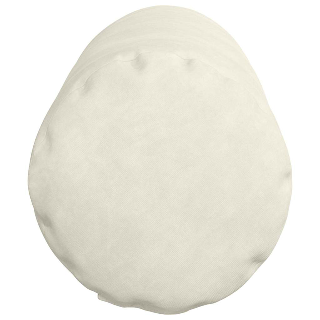 vidaXL Bolsterkissen 2 Stück Creme Ø 25 x 70 cm Cordstoff