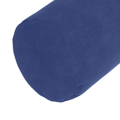 vidaXL Bolsterkissen 2 Stück Polizeiblau Ø 25 x 70 cm Cordstoff