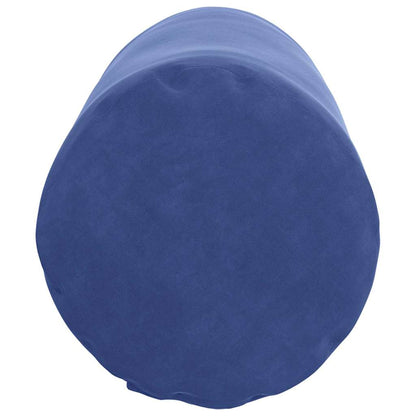 vidaXL Bolsterkissen 2 Stück Polizeiblau Ø 25 x 70 cm Cordstoff