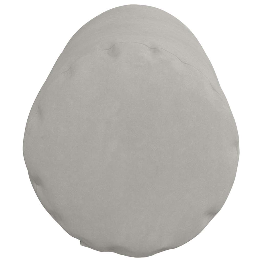 vidaXL Bolsterkissen 2 Stück Hellgrau Ø 25 x 70 cm Mikrofaserstoff