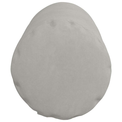 vidaXL Bolsterkissen 2 Stück Hellgrau Ø 25 x 70 cm Mikrofaserstoff